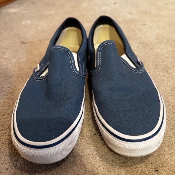Vans Classic Slip Ons Blue Men’s 9.5 M - Picture 2 of 4